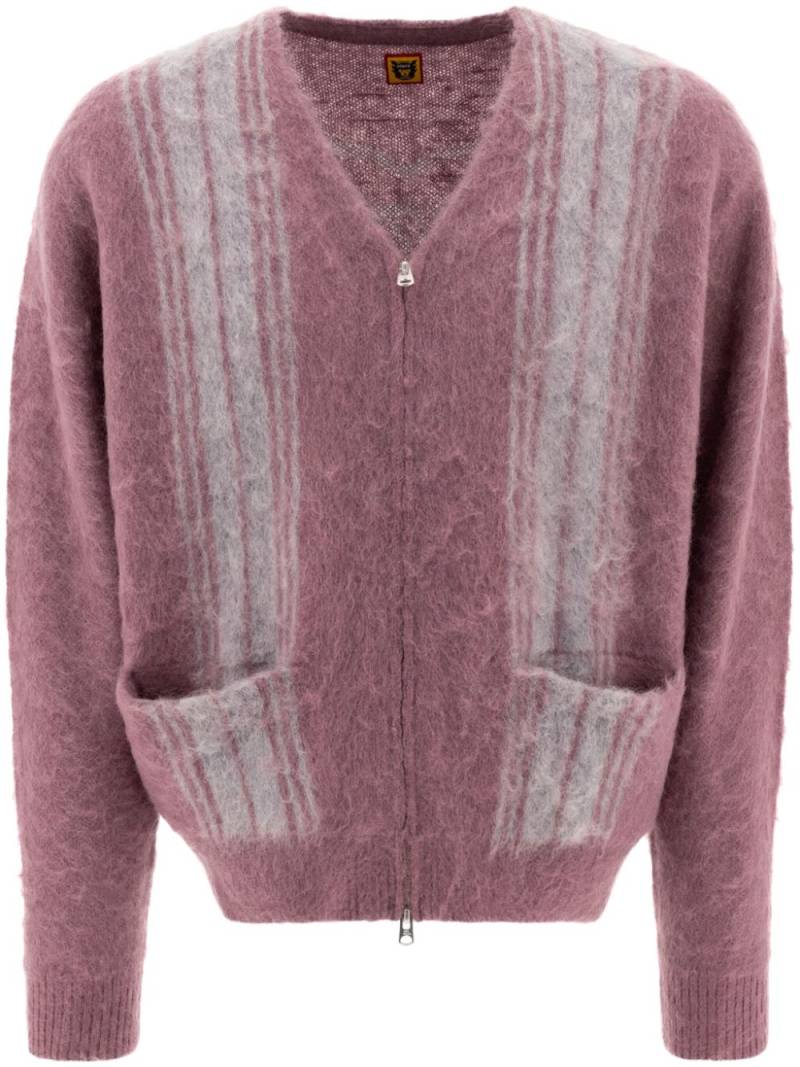 Human Made zip-up cardigan - Purple von Human Made