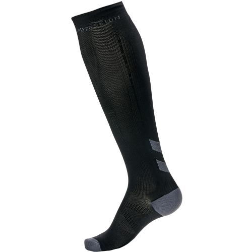 Hummel Elite Compression Sock - black/asphalt (Grösse: 2) von Hummel