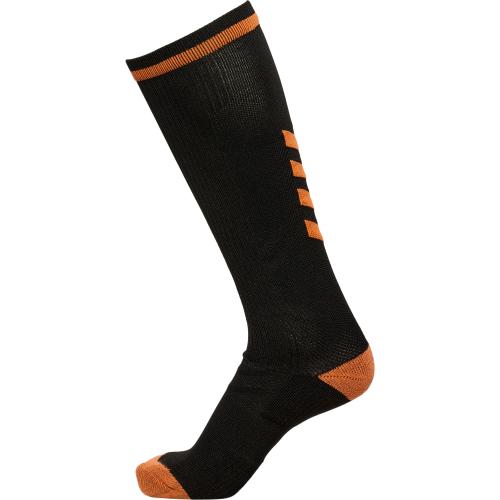 Hummel Elite Indoor Sock High - black/orange tiger (Grösse: 46-48) von Hummel