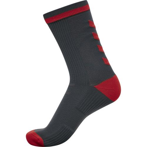 Hummel Elite Indoor Sock Low Pa - ebony/flame scarlet (Grösse: 43-45) von Hummel