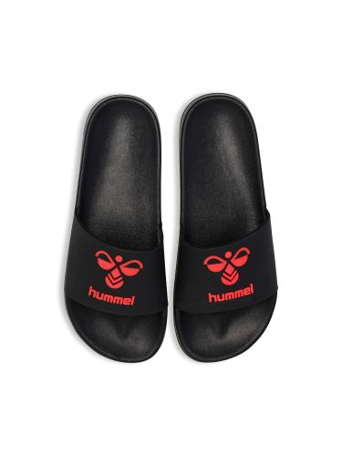 Hummel Hml Essential Pool Slide - black/chinese red (Grösse: 37) von Hummel