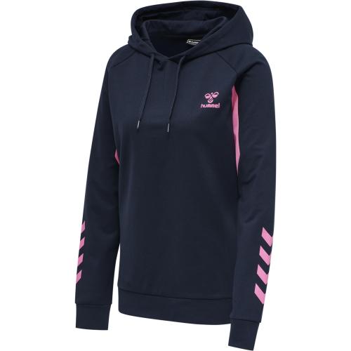 Hummel Hmlaction Cotton Hoodie Woman - black iris/sugar plum (Grösse: XS) von Hummel