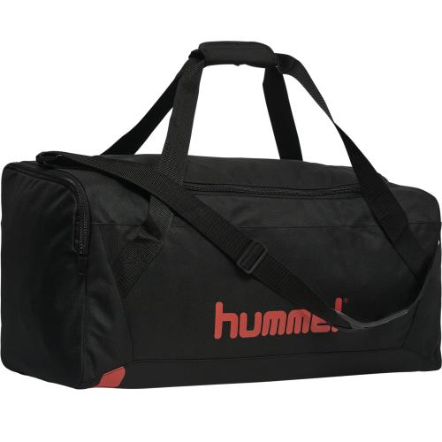 Hummel Hmlaction Sports Bag - black/cherry tomato (Grösse: L) von Hummel