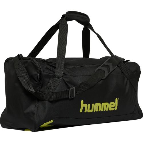 Hummel Hmlaction Sports Bag - jet black/dark citron (Grösse: M) von Hummel