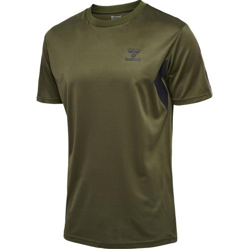 Hummel Hmlactive Pl Jersey S/S - olive night (Grösse: L) von Hummel