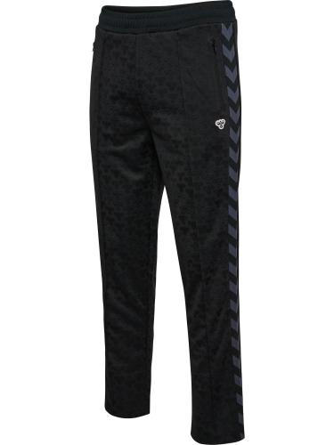 Hummel Hmlarchive Regular Poly Pants Aop - black/ebony (Grösse: 2XL) von Hummel