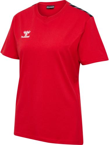 Hummel Hmlauthentic Co T-Shirt S/S Woman - true red (Grösse: 2XL) von Hummel