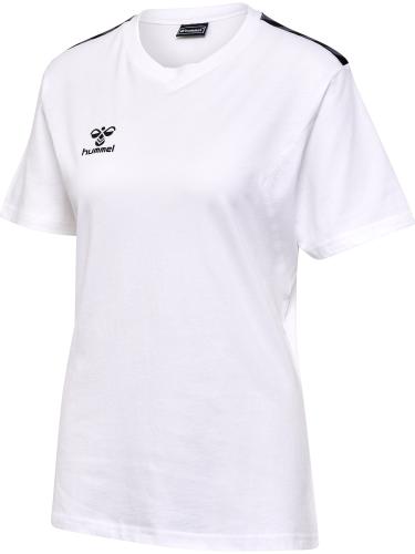 Hummel Hmlauthentic Co T-Shirt S/S Woman - white (Grösse: S) von Hummel