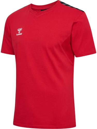 Hummel Hmlauthentic Co T-Shirt S/S - true red (Grösse: 2XL) von Hummel