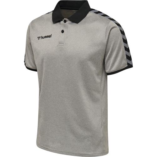 Hummel Hmlauthentic Functional Polo - grey melange (Grösse: S) von Hummel