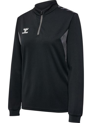 Hummel Hmlauthentic Half Zip Sweat Woman - black (Grösse: L) von Hummel