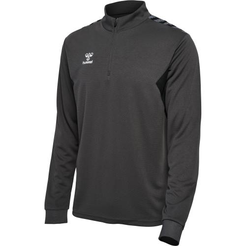 Hummel Hmlauthentic Half Zip Sweat - asphalt (Grösse: M) von Hummel