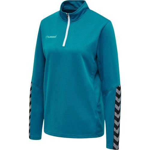 Hummel Hmlauthentic Half Zip Sweatshirt Woman - celestial (Grösse: M) von Hummel