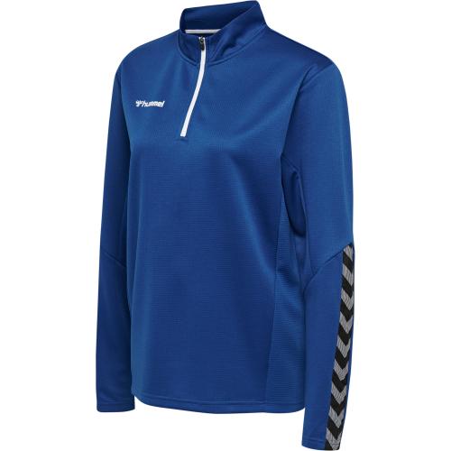 Hummel Hmlauthentic Half Zip Sweatshirt Woman - true blue (Grösse: 2XL) von Hummel
