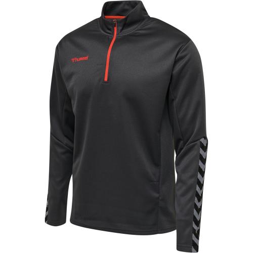 Hummel Hmlauthentic Half Zip Sweatshirt - asphalt (Grösse: XL) von Hummel