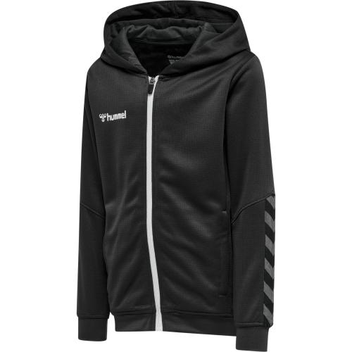 Hummel Hmlauthentic Kids Poly Zip Hoodie - black/white (Grösse: 116) von Hummel