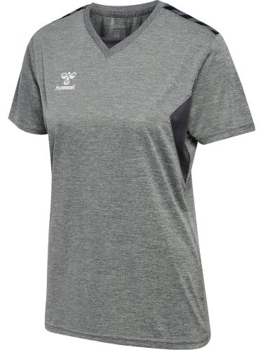 Hummel Hmlauthentic Pl Jersey S/S Woman - grey melange (Grösse: M) von Hummel