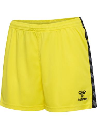 Hummel Hmlauthentic Pl Shorts Woman - blazing yellow (Grösse: XS) von Hummel