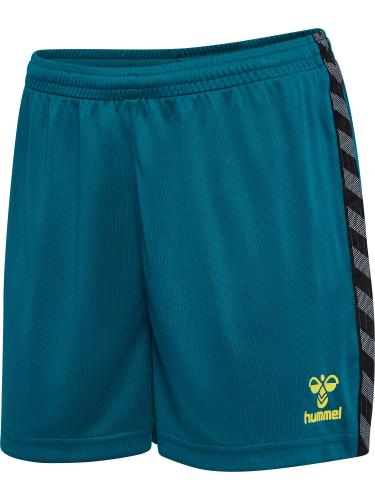 Hummel Hmlauthentic Pl Shorts Woman - blue coral (Grösse: L) von Hummel