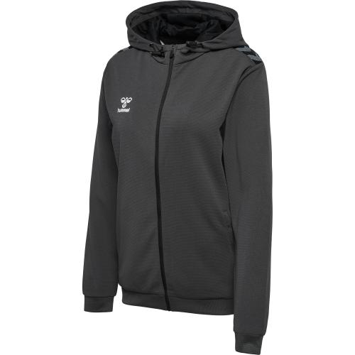 Hummel Hmlauthentic Pl Zip Hoodie Woman - asphalt (Grösse: S) von Hummel