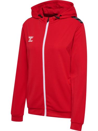 Hummel Hmlauthentic Pl Zip Hoodie Woman - true red (Grösse: XL) von Hummel