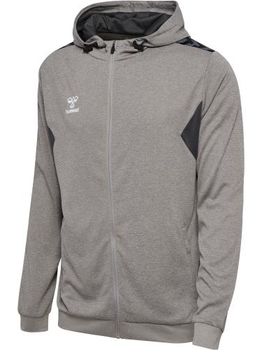 Hummel Hmlauthentic Pl Zip Hoodie - grey melange (Grösse: XL) von Hummel