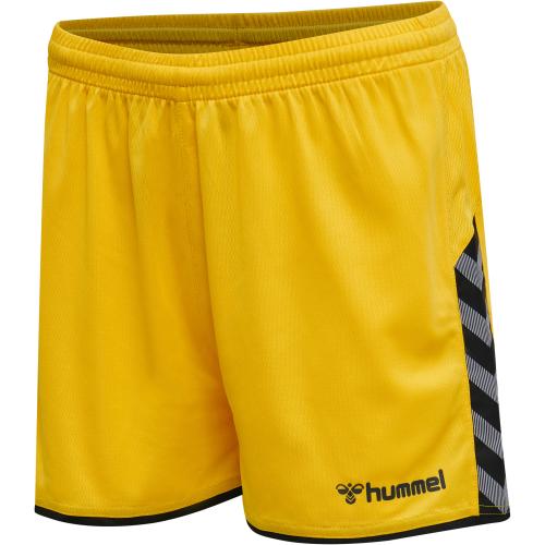 Hummel Hmlauthentic Poly Shorts Woman - sports yellow/black (Grösse: XS) von Hummel