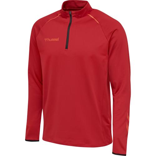 Hummel Hmlauthentic Pro Half Zip Sweat - chili pepper (Grösse: 2XL) von Hummel