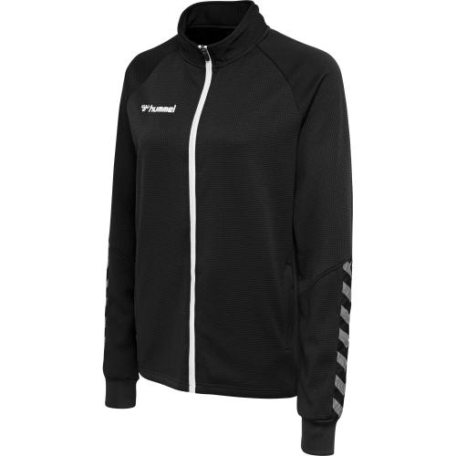 Hummel Hmlauthentic Women Poly Zip Jacket - black/white (Grösse: XS) von Hummel