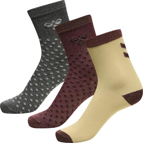 Hummel Hmlbeta Sock 3-Pack - chocolate truffle (Grösse: 24-27) von Hummel