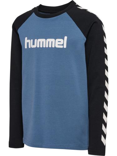 Hummel Hmlboys T-Shirt L/S - bering sea/black (Grösse: 122) von Hummel