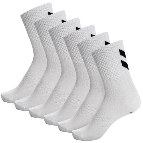 Hummel Hmlchevron 6-Pack Socks - white/white (Grösse: 41-45) von Hummel