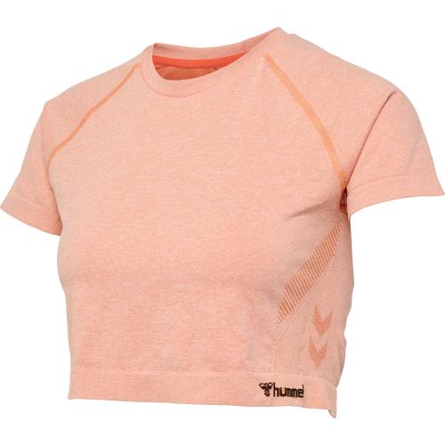 Hummel Hmlci Seamless Cropped T-Shirt - canyon sunset melange (Grösse: M) von Hummel