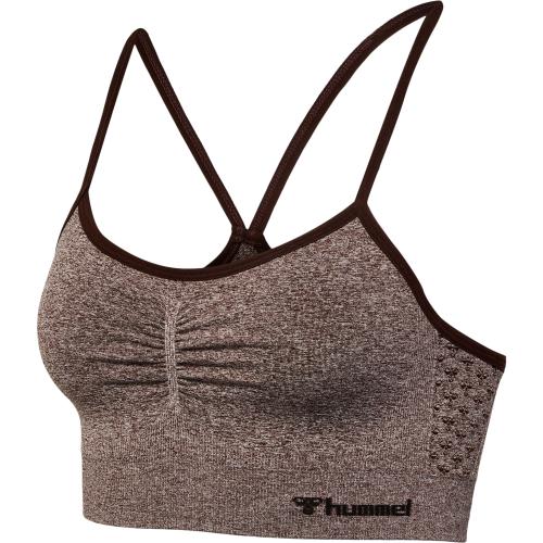 Hummel Hmlci Seamless Scrunch Sports Bra - java melange (Grösse: S) von Hummel