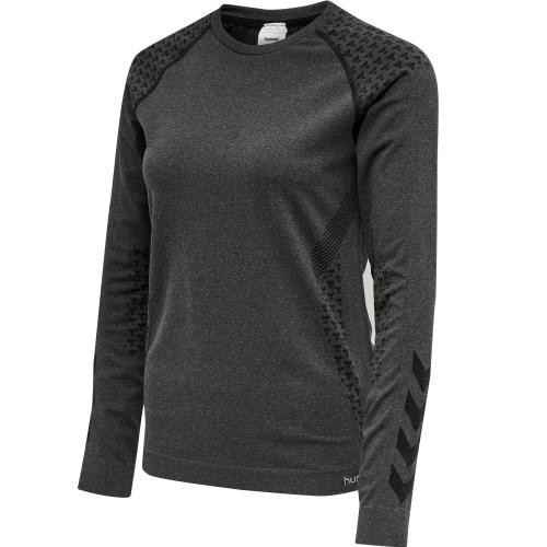 Hummel Hmlci Seamless T-Shirt L/S - black melange (Grösse: XS) von Hummel