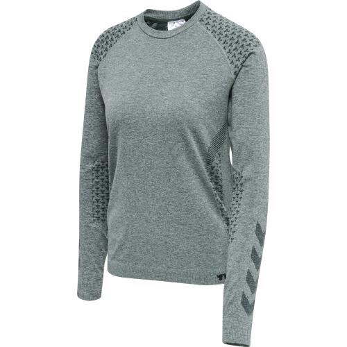 Hummel Hmlci Seamless T-Shirt L/S - darkest spruce melange (Grösse: L) von Hummel