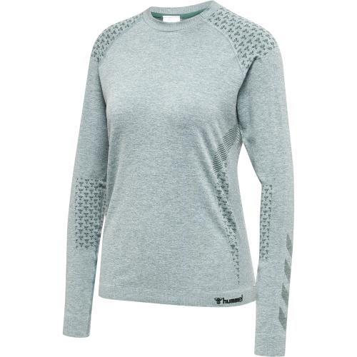 Hummel Hmlci Seamless T-Shirt L/S - north atlantic melange (Grösse: XS) von Hummel