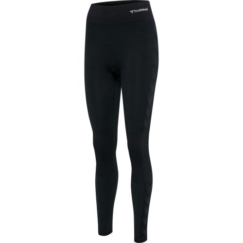 Hummel Hmlclea Seamless Mid Waist Tights - black melange (Grösse: L) von Hummel