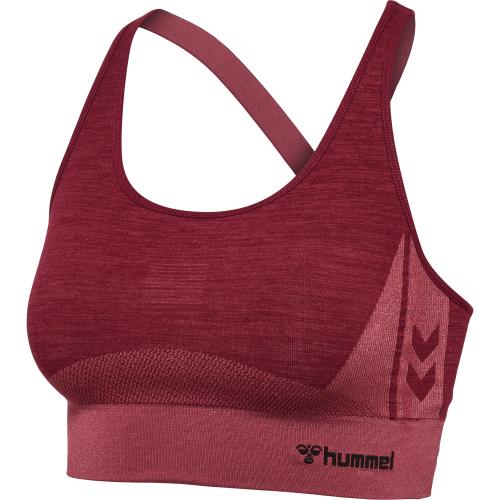 Hummel Hmlclea Seamless Sports Top - cabernet/apple butter melange (Grösse: XS) von Hummel