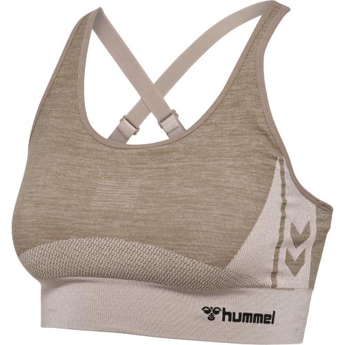 Hummel Hmlclea Seamless Sports Top - chateau gray/driftwood melange (Grösse: XS) von Hummel