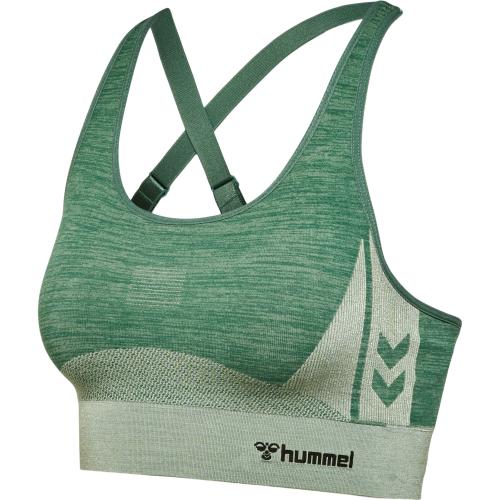 Hummel Hmlclea Seamless Sports Top - laurel wreath/lily pad melange (Grösse: S) von Hummel