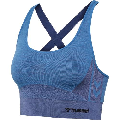 Hummel Hmlclea Seamless Sports Top - riviera/insignia blue melange (Grösse: XS) von Hummel