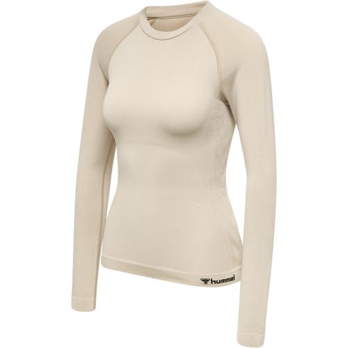 Hummel Hmlclea Seamless Tight T-Shirt LS - chateau gray (Grösse: L) von Hummel