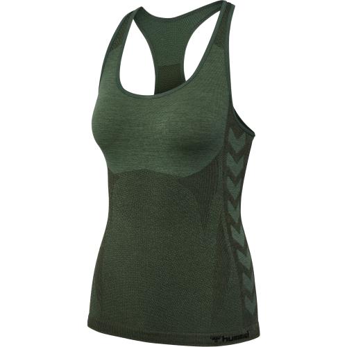 Hummel Hmlclea Seamless Top - climbing ivy/beetle melange (Grösse: M) von Hummel