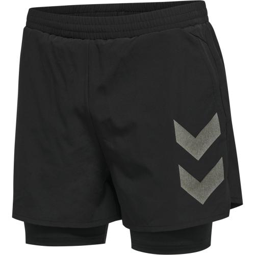 Hummel Hmlcolton 2 In 1 Shorts - black (Grösse: L) von Hummel