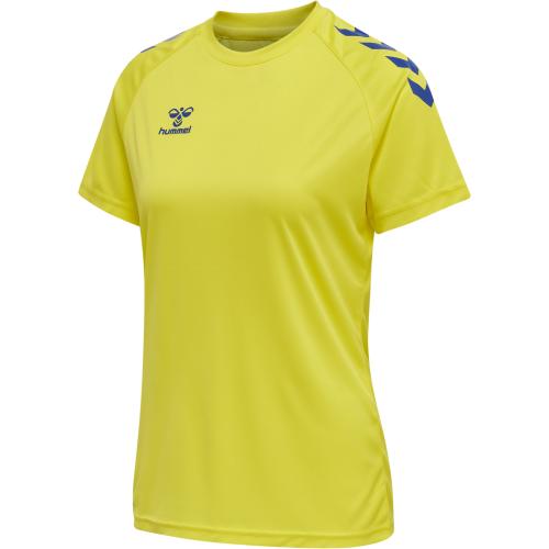 Hummel Hmlcore Xk Core Poly T-Shirt S/S Woman - blazing yellow/true blue (Grösse: XS) von Hummel