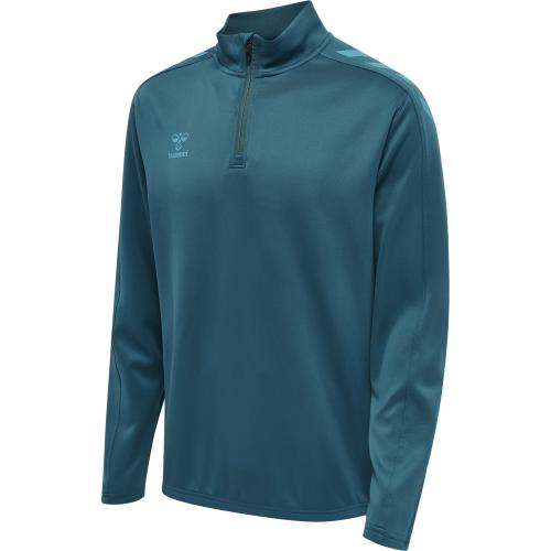 Hummel Hmlcore Xk Half Zip Poly Sweat - blue coral (Grösse: M) von Hummel