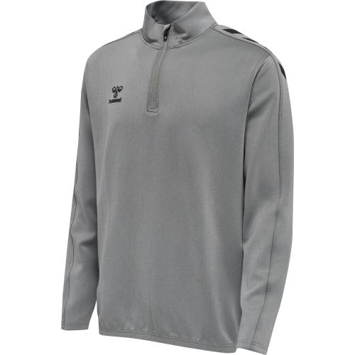 Hummel Hmlcore Xk Half Zip Poly Sweat - grey melange (Grösse: S) von Hummel