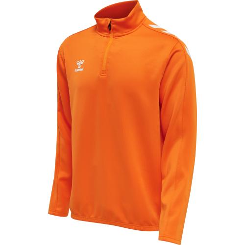 Hummel Hmlcore Xk Half Zip Poly Sweat - orange tiger (Grösse: M) von Hummel