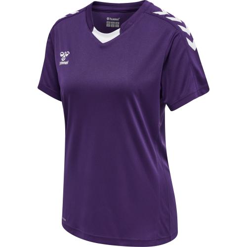 Hummel Hmlcore Xk Poly Jersey S/S Woman - acai/white (Grösse: XL) von Hummel